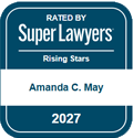 Rated by Super Lawyers, Rising Stars, Amanda C. May, 2027
